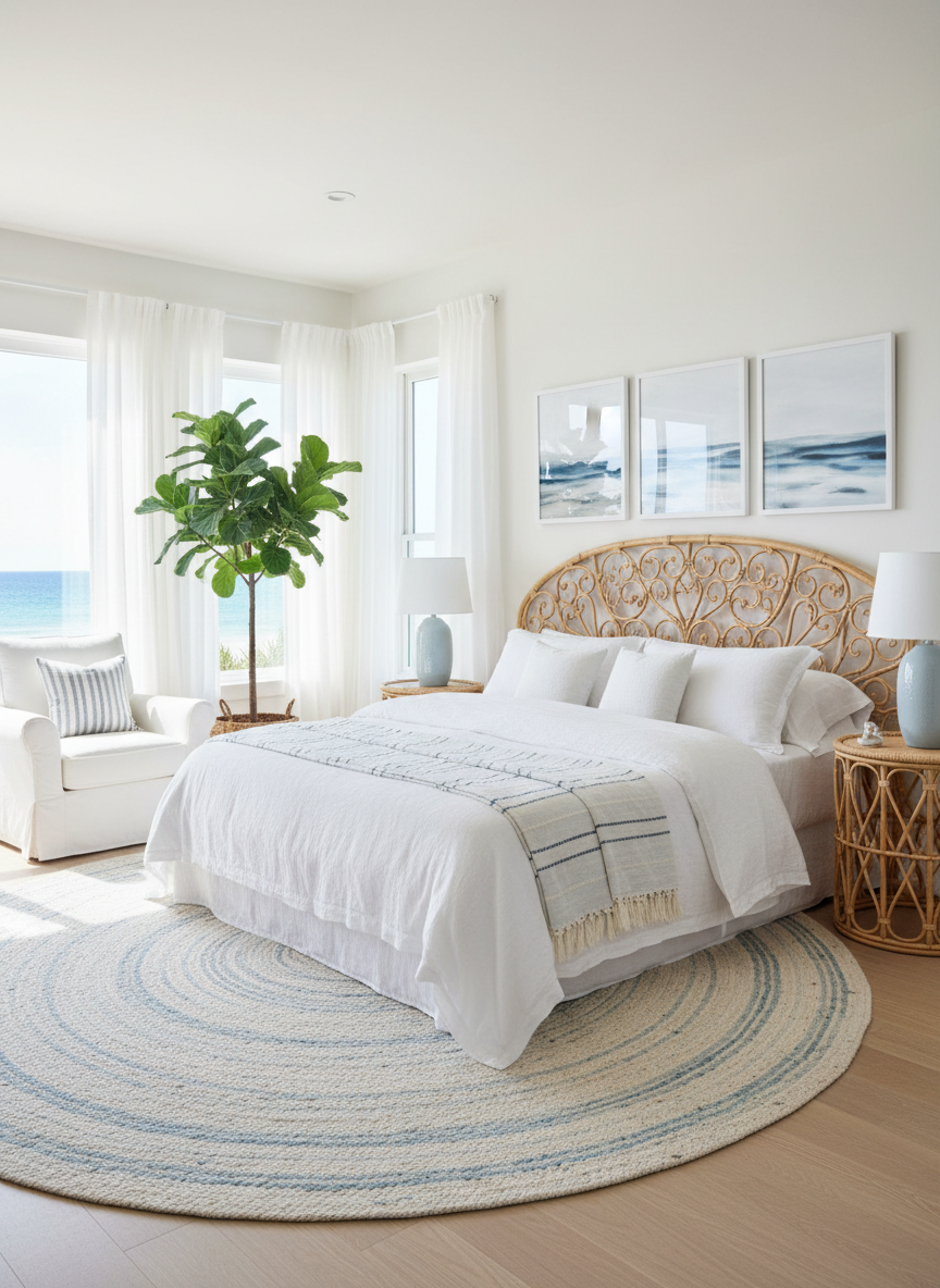 Coastal room redesigned by restylai