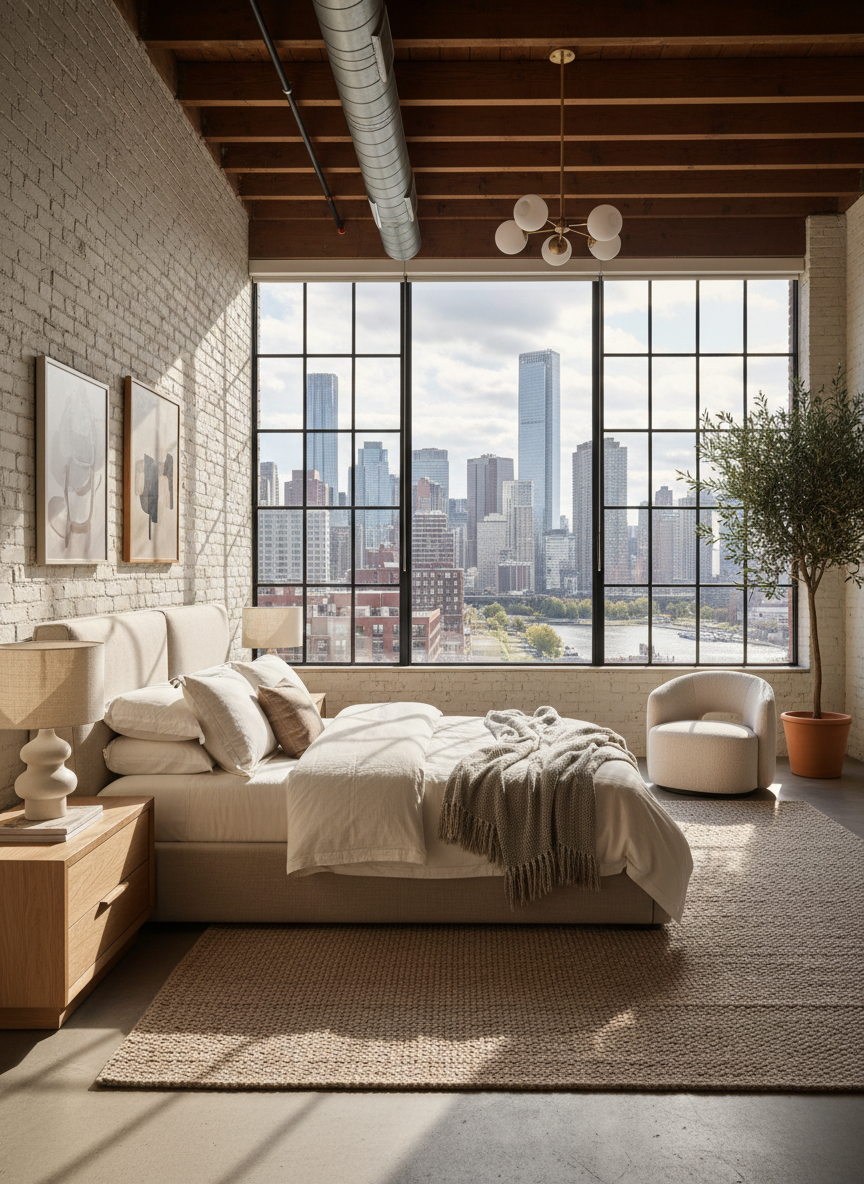 Urban Loft room redesigned by restylai