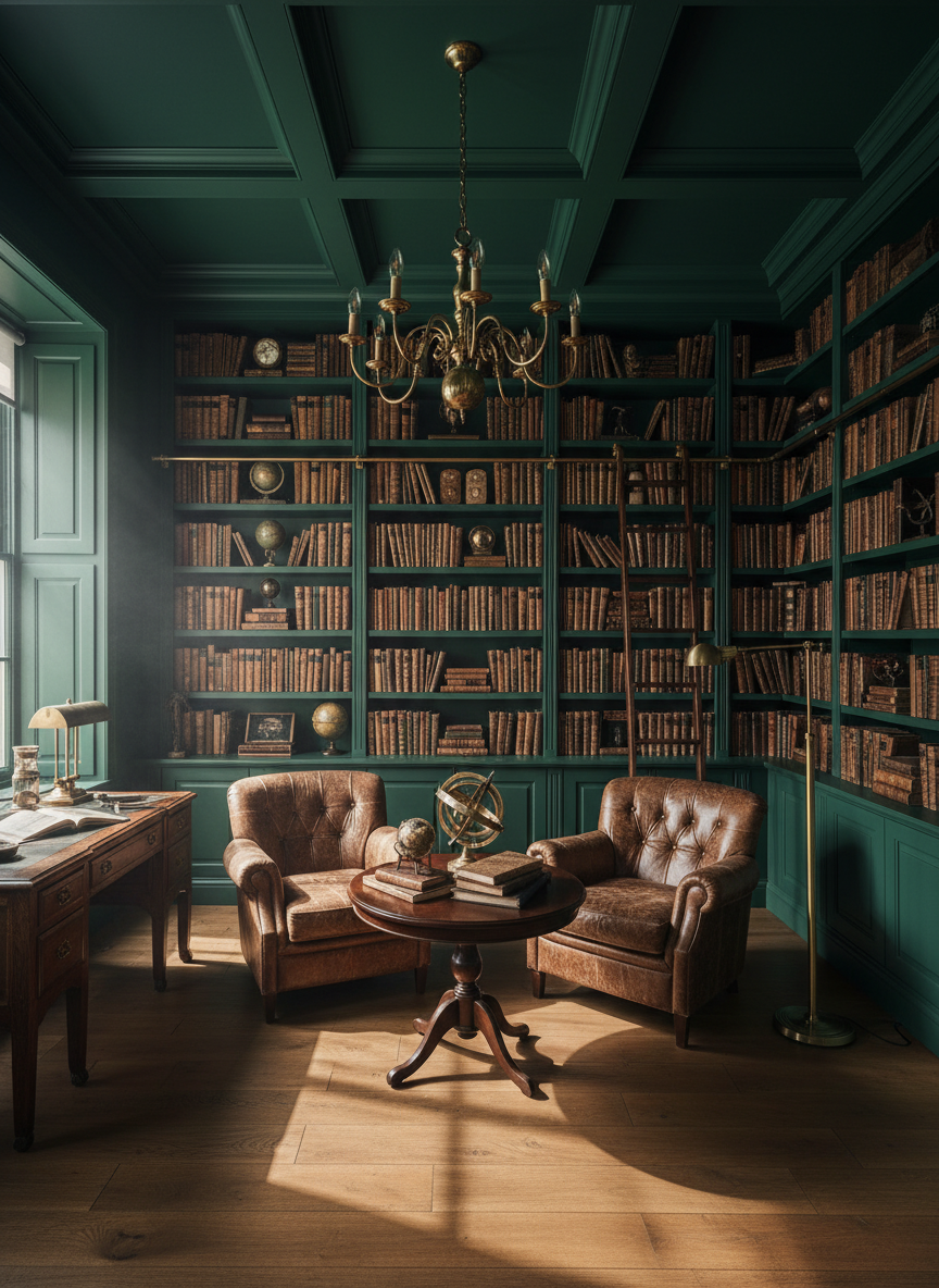 Dark & Moody room redesigned by restylai