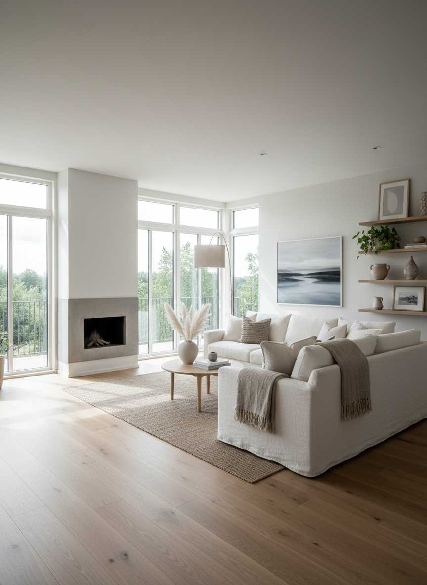 Scandinavian room redesigned by restylai